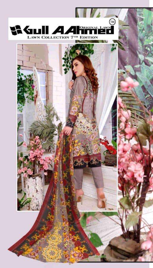 Gulahmed Vol-7 The Original Lawn Collection - Karachi Cotton